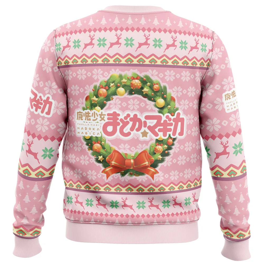 Christmas Magic Puella Magi Madoka Magica men sweatshirt BACK mockup - Madoka Magica Store